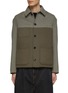Main View - Click To Enlarge - LOEWE - Logo Intarsia Wool Cashmere Silk Blend Workwear Jacket