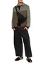 Figure View - Click To Enlarge - LOEWE - Logo Intarsia Wool Cashmere Silk Blend Workwear Jacket