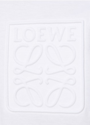  - LOEWE - ANAGRAM DEBOSSED CREWNECK SHORT SLEEVE COTTON T-SHIRT