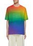 Main View - Click To Enlarge - LOEWE - Anagram Logo Puff Print Rainbow Crewneck Cotton T-Shirt
