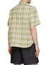 Back View - Click To Enlarge - LOEWE - Anagram Patch Chequered Short Sleeve Button Up Shirt