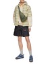 Figure View - Click To Enlarge - LOEWE - Anagram Patch Chequered Short Sleeve Button Up Shirt