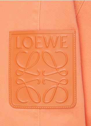  - LOEWE - ANAGRAM EMBOSSED CHEST PATCH COTTON WORKWEAR JACKET