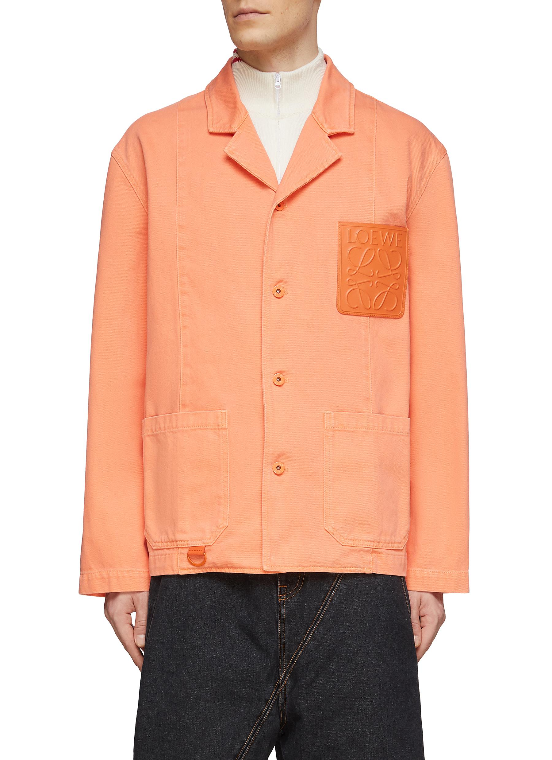 ANAGRAM EMBOSSED CHEST PATCH COTTON WORKWEAR JACKET