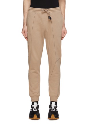 Main View - Click To Enlarge - LOEWE - ‘PUZZLE’ DRAWSTRING ELASTICATED WAIST COTTON JOGGER PANTS