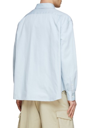 Back View - Click To Enlarge - LOEWE - REVERSIBLE ANAGRAM EMBOSSED COTTON BUTTON UP SHIRT