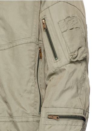 Detail View - Click To Enlarge - PAUL SMITH - Zip pocket sateen bomber jacket