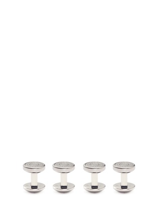 Figure View - Click To Enlarge - TATEOSSIAN - Guilloché shirt stud and cufflink set