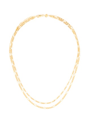 Main View - Click To Enlarge - MISSOMA - ‘Chain Reaction’ Filia 18k Gold Plated Double Row Chain Necklace
