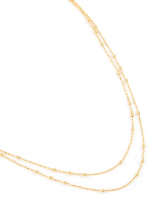 Detail View - Click To Enlarge - MISSOMA - ‘Chain’ 18k Gold Plated Double Row Chain Necklace