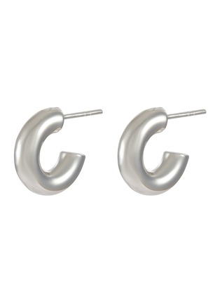 Main View - Click To Enlarge - MISSOMA - Silver Plated Mini Chubby Hoop Earrings
