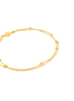 Detail View - Click To Enlarge - MISSOMA - ‘Chain’ 18k Gold Plated Double Row Chain Bracelet