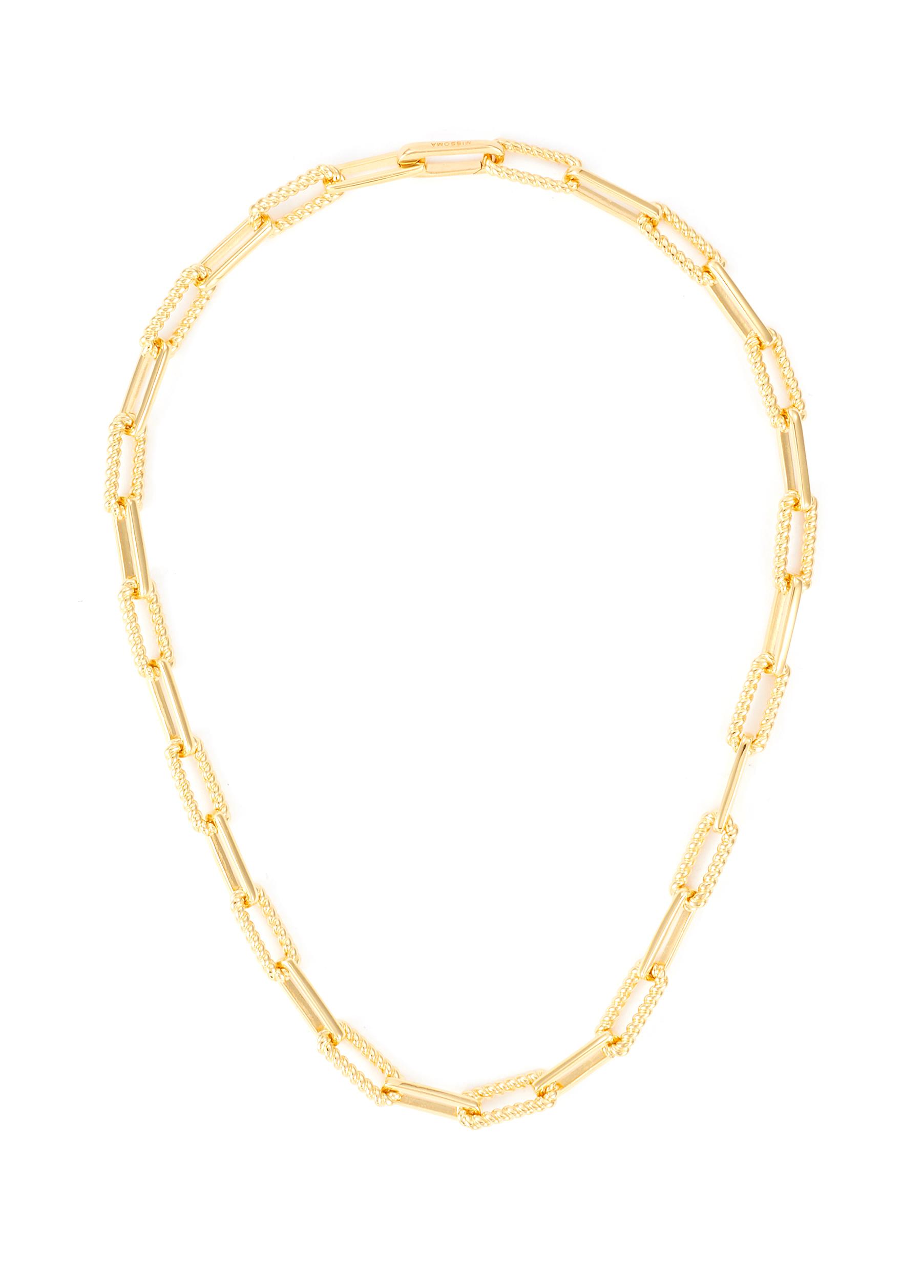 MISSOMA ‘TWISTED' COTERIE 18K GOLD PLATED CHAIN NECKLACE