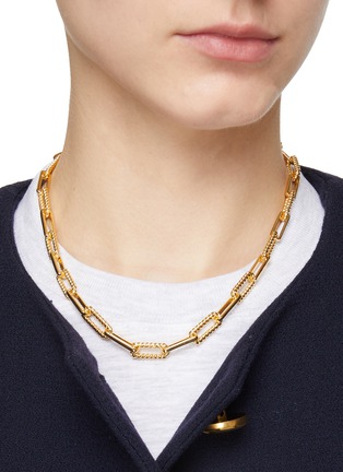 Figure View - Click To Enlarge - MISSOMA - ‘Twisted’ Coterie 18k Gold Plated Chain Necklace