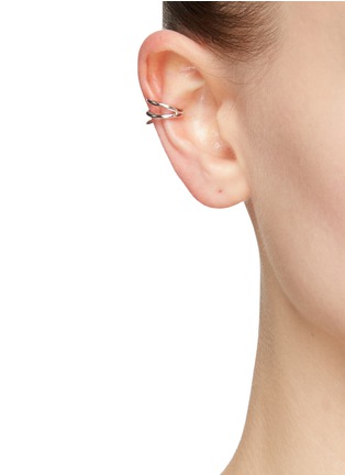 Figure View - Click To Enlarge - MISSOMA - ‘Claw’ Lacuna Rhodium Plated Sterling Silver Ear Cuff