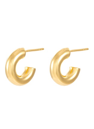 Main View - Click To Enlarge - MISSOMA - 18k Gold Plated Mini Chubby Hoop Earrings