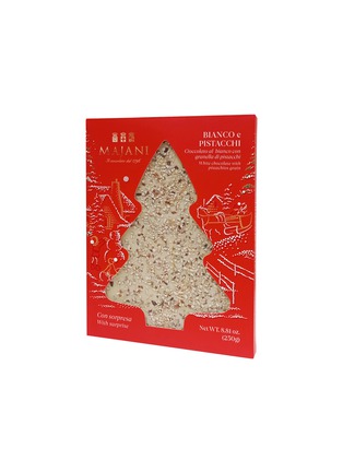 Main View - Click To Enlarge - MERCATO GOURMET BY GIANDO - Majani White Chocolate & Pistachio Christmas Red Tablet 250g