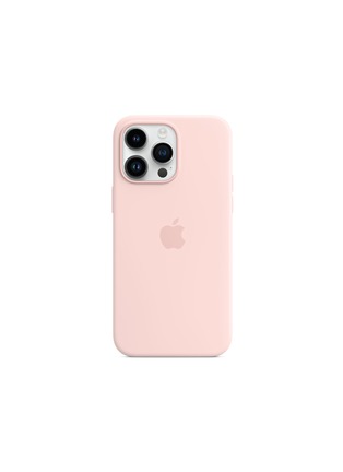 Main View - Click To Enlarge - APPLE - IPHONE 14 PRO MAX SILICONE CASE WITH MAGSAFE — CHALK PINK