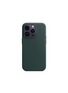 Main View - Click To Enlarge - APPLE - IPHONE 14 PRO LEATHER CASE WITH MAGSAFE — FOREST GREEN