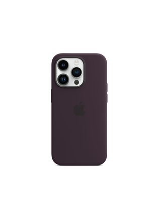 Main View - Click To Enlarge - APPLE - IPHONE 14 PRO SILICONE CASE WITH MAGSAFE — ELDERBERRY