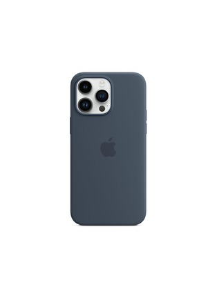 Main View - Click To Enlarge - APPLE - IPHONE 14 PRO MAX SILICONE CASE WITH MAGSAFE — STORM BLUE