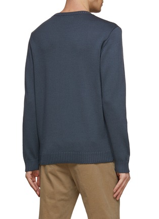 Back View - Click To Enlarge - TOMORROWLAND - CREWNECK LONG SLEEVE MERINO WOOL KNIT SWEATER