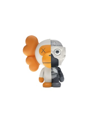 Main View - Click To Enlarge - TOYQUBE - KAWS BAPE DISSECTED BABY MILO — WHITE/ORANGE