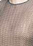 Detail View - Click To Enlarge - STELLA MCCARTNEY - 'Santi' star print Lurex ruffle silk top