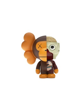 Main View - Click To Enlarge - TOYQUBE - KAWS BAPE DISSECTED BABY MILO — BROWN