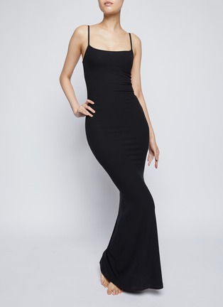 Womens Skims black Soft Lounge Long Slip Dress