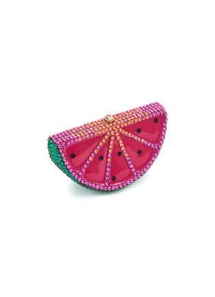 Figure View - Click To Enlarge - JUDITH LEIBER - WATERMELON SLICE CRYSTAL PILLBOX