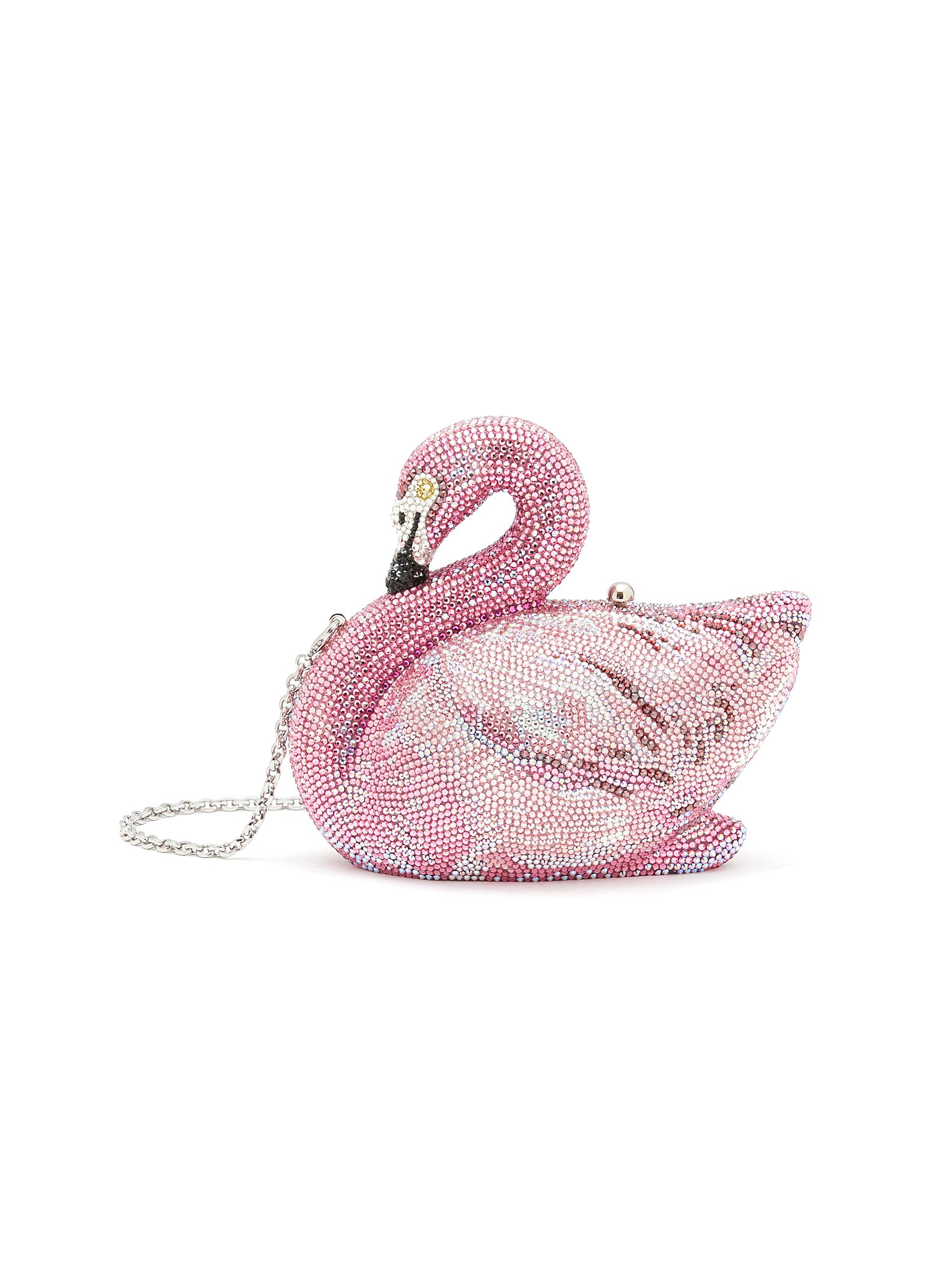 Judith Leiber Flamingo Clutch in Pink