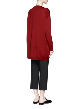 Back View - Click To Enlarge - THE ROW - 'Maru' oversized V-neck sweater