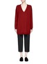 Main View - Click To Enlarge - THE ROW - 'Maru' oversized V-neck sweater