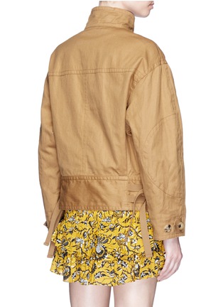 Back View - Click To Enlarge - ISABEL MARANT ÉTOILE - 'Ira' cotton-linen gabardine jacket