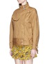 Front View - Click To Enlarge - ISABEL MARANT ÉTOILE - 'Ira' cotton-linen gabardine jacket