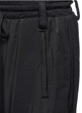 Detail View - Click To Enlarge - HAIDER ACKERMANN - Raw cuff dropped crotch jogging pants