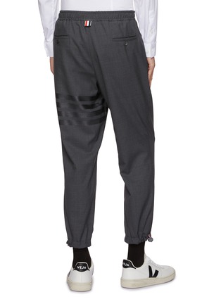 Back View - Click To Enlarge - THOM BROWNE - 4 Bar Adjustable Cuff Track Pant