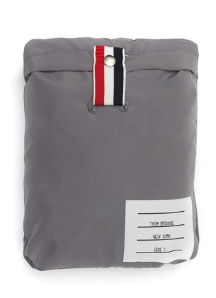 Detail View - Click To Enlarge - THOM BROWNE - MESH 4 BAR STRIPE MILITARY RIPSTOP PACKABLE PANTS