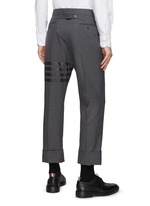 THOM BROWNE | ENGINEERED 4 BAR PLAIN WEAVE WOOL BACKSTRAP