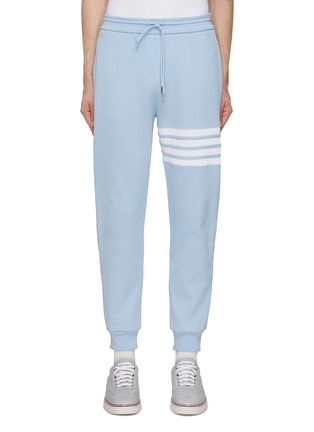 Main View - Click To Enlarge - THOM BROWNE  - 4 Bar Stripe Cotton Waffle Knit Sweatpants