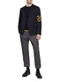Figure View - Click To Enlarge - THOM BROWNE  - 4 Bar Stripe Cotton Twill Single Breasted Sport Blazer