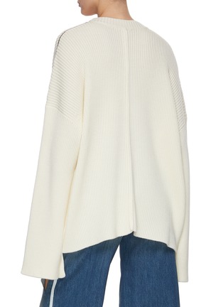 Back View - Click To Enlarge - PETER DO - Ribbed Knit Cape Jumper