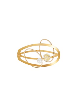 Main View - Click To Enlarge - SHHH - X CLINQ TABEA GOLD PLATED METAL HAIR CLIP
