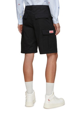 Back View - Click To Enlarge - KENZO - Logo Patch Cargo Workwear Shorts