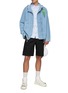 Figure View - Click To Enlarge - KENZO - Logo Patch Cargo Workwear Shorts