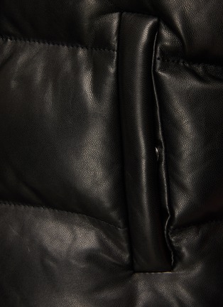  - AMIRI - Leather Shrunken Puffer Vest