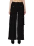 Main View - Click To Enlarge - AMIRI - High Rise Wide Leg Cotton Blend Cargo Pants