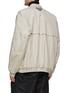 Back View - Click To Enlarge - PRADA - Knit Logo Patch Oversize Cotton Blend Bomber Jacket