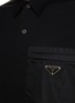  - PRADA - LOGO APPLIQUÉ RE-NYLON POCKET SHORT SLEEVE POLO SHIRT